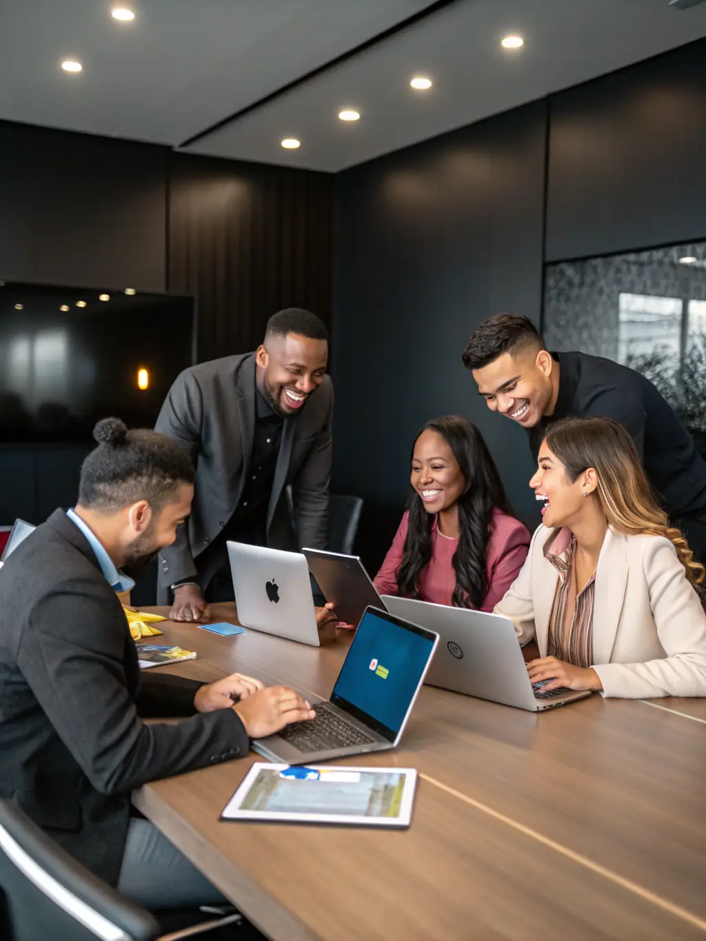 A photograph of a diverse team collaborating on a NetSuite implementation project, showcasing the extensive partner network and support available to Canyon Rim Consulting.